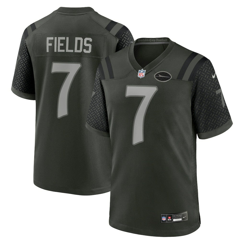 Justin Fields New York Jets 2025 Rivalries Collection Game Jersey - Gotham Green