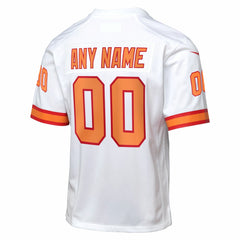 Tampa Bay Buccaneers Youth 50th Anniversary Custom Game Jersey - White