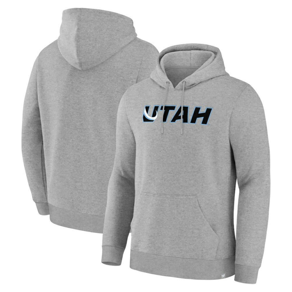 Utah Mammoth Fanatics Home Fleece Hoodie Heather Gray