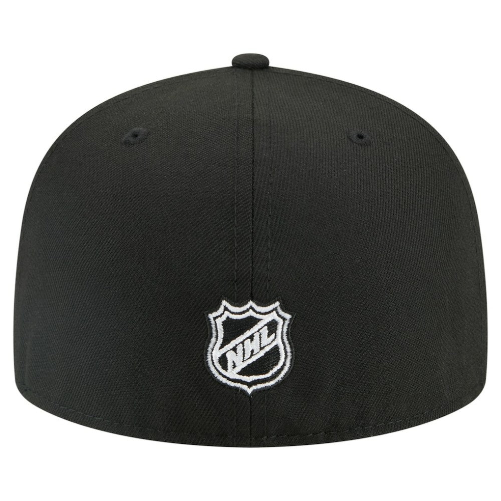 Los Angeles Kings New Era Faded Lines 59FIFTY Fitted Hat Black