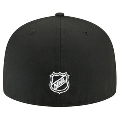 Boston Bruins New Era Faded Lines 59FIFTY Fitted Hat Black