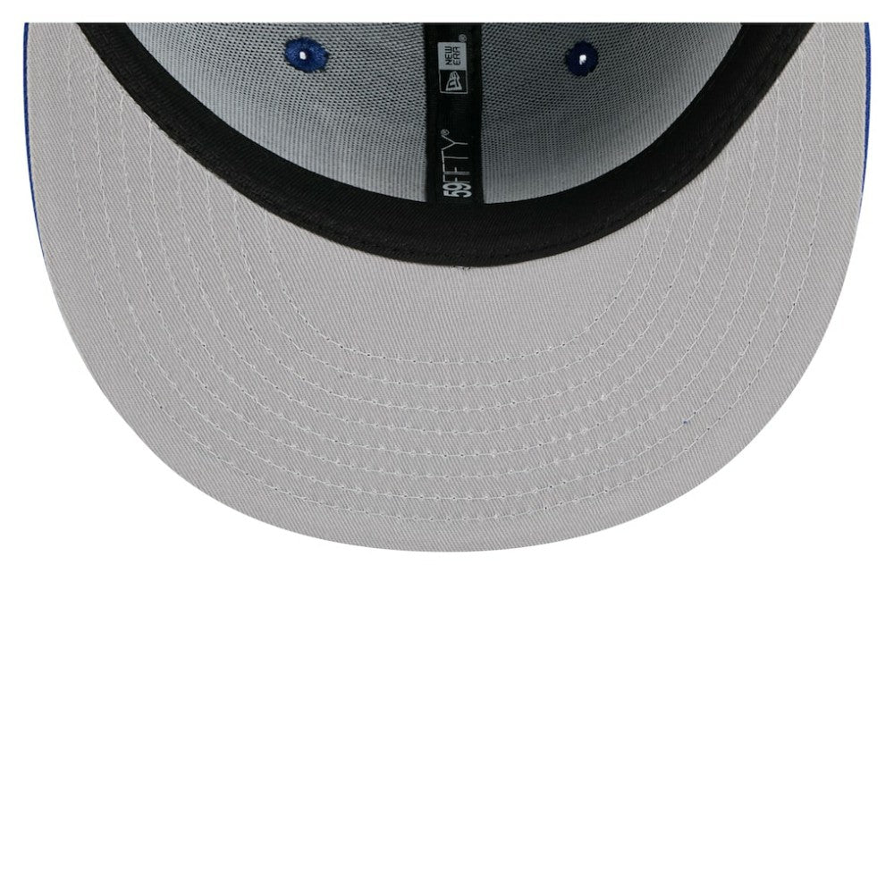 New York Rangers New Era Faded Lines 59FIFTY Fitted Hat Blue