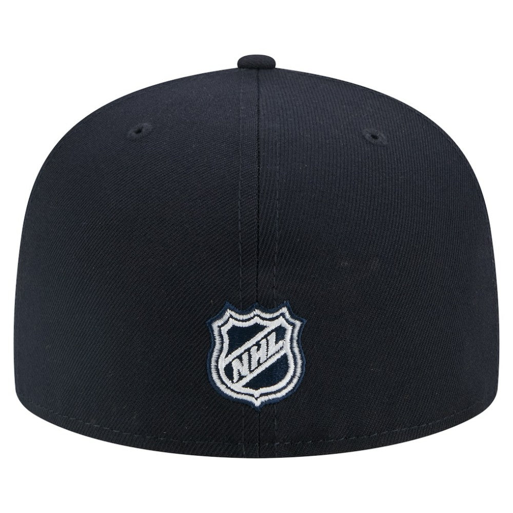 Seattle Kraken New Era Faded Lines 59FIFTY Fitted Hat Deep Sea Blue