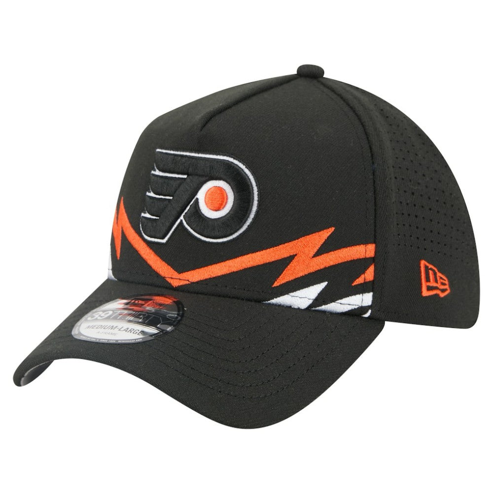 Philadelphia Flyers New Era 39THIRTY A-Frame Perforated Flex Hat Black