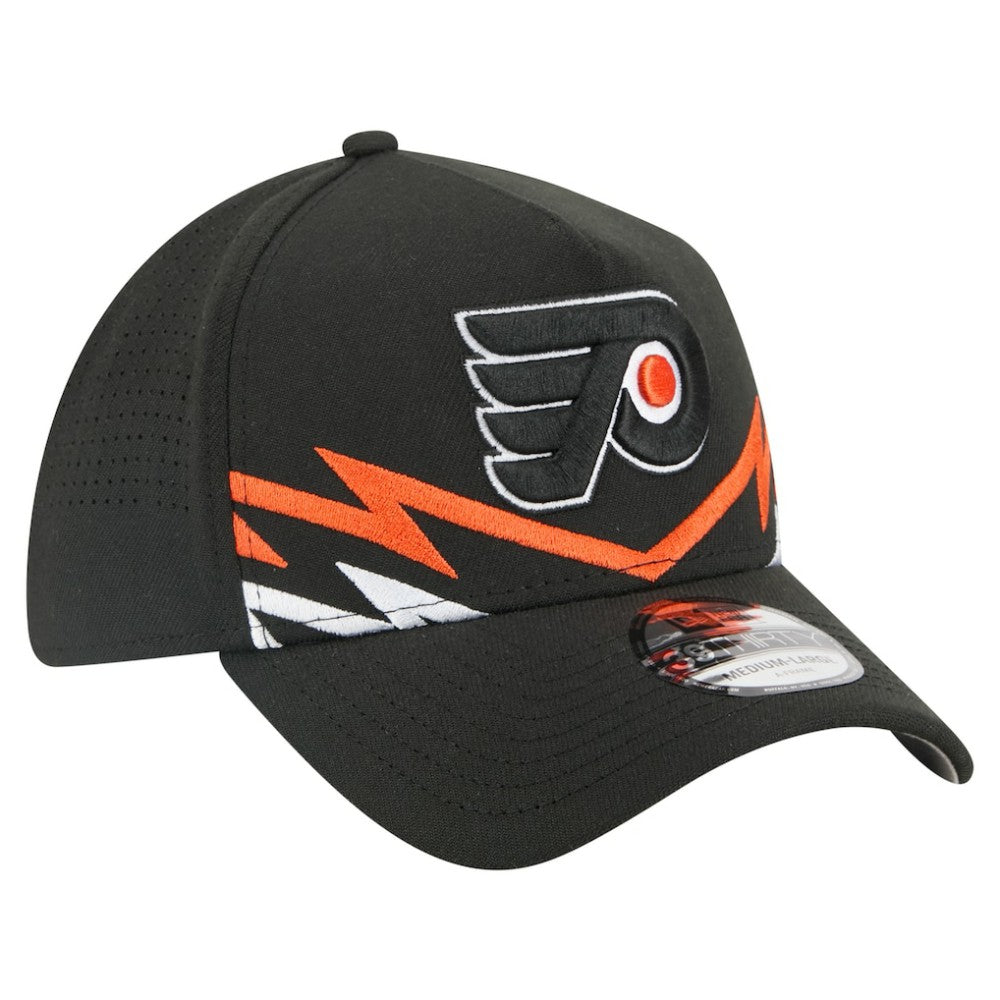 Philadelphia Flyers New Era 39THIRTY A-Frame Perforated Flex Hat Black