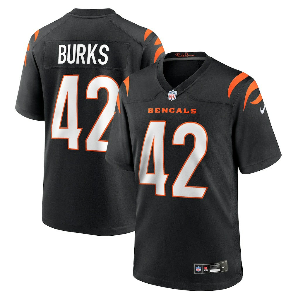 Oren Burks Cincinnati Bengals Team Game Jersey - Black