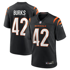 Oren Burks Cincinnati Bengals Team Game Jersey - Black