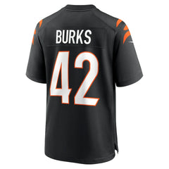 Oren Burks Cincinnati Bengals Team Game Jersey - Black