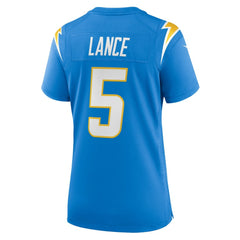 Trey Lance Los Angeles Chargers Women's Team Game Jersey - Powder Blue