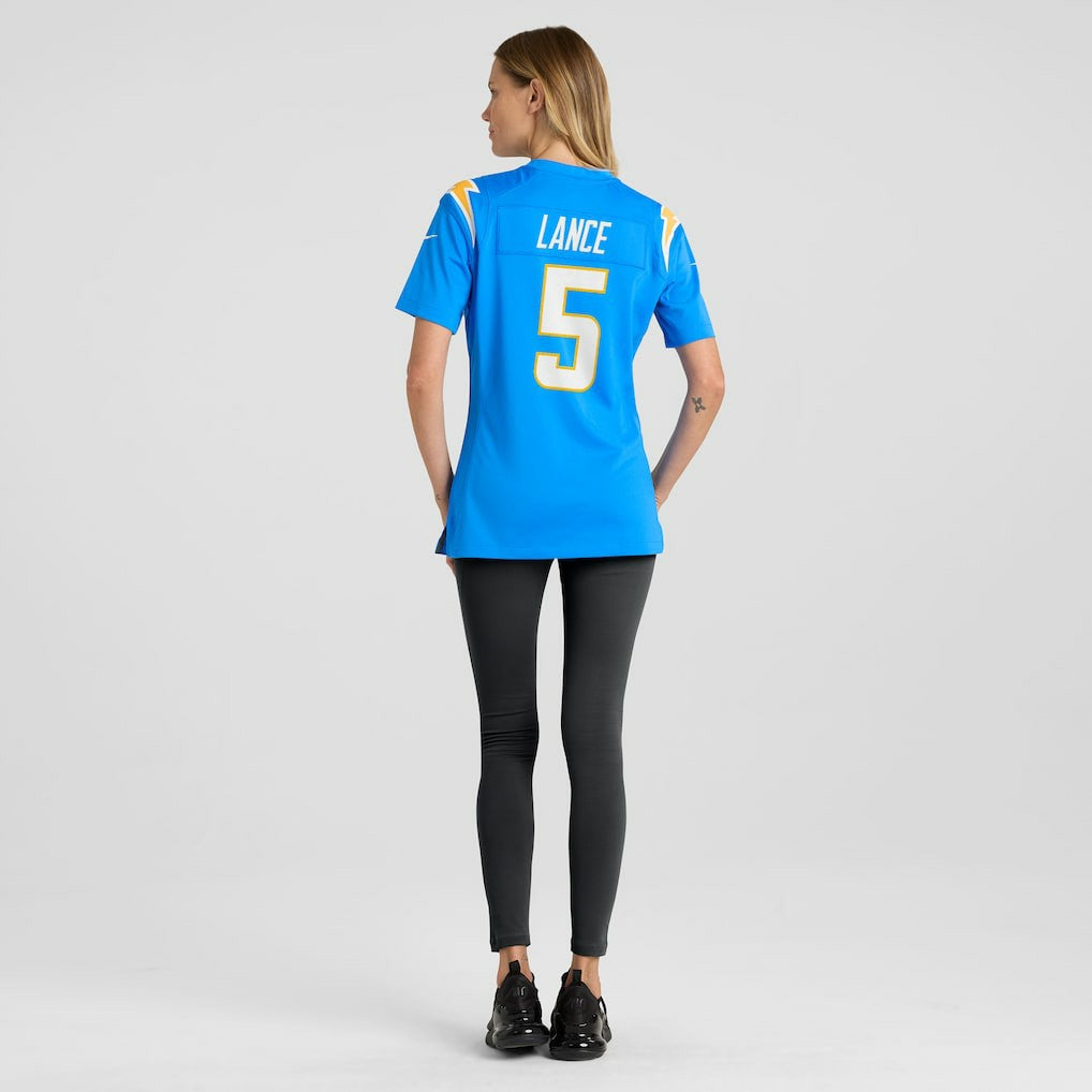 Trey Lance Los Angeles Chargers Women's Team Game Jersey - Powder Blue