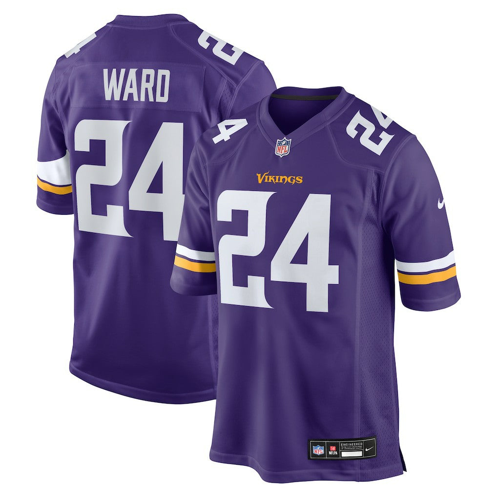Jay Ward Minnesota Vikings Team Game Jersey - Purple