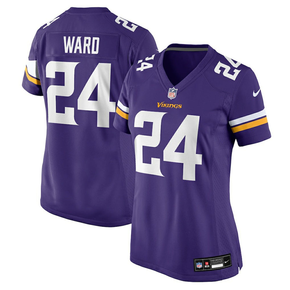 Jay Ward Minnesota Vikings Women's Team Game Jersey - Purple