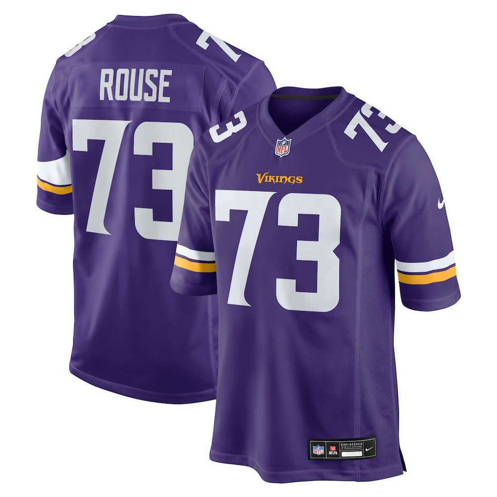 Walter Rouse Minnesota Vikings Team Game Jersey - Purple