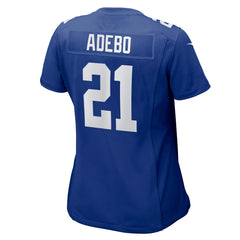 Paulson Adebo New York Giants Women's Team Game Jersey - Royal