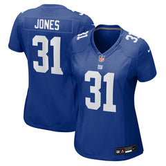 Nic Jones New York Giants Women's Team Game Jersey - Royal
