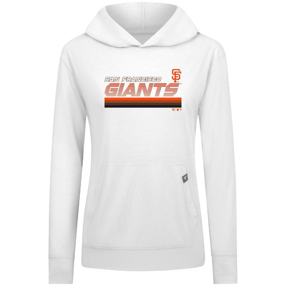 San Francisco Giants Levelwear Women's Relay Breaker Pullover Hoodie White