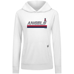 Los Angeles Angels Levelwear Women's Relay Breaker Pullover Hoodie White