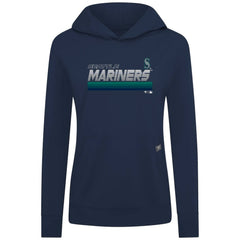 Seattle Mariners Levelwear Women's Relay Breaker Pullover Hoodie Navy
