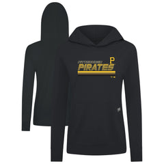 Pittsburgh Pirates Levelwear Women's Relay Breaker Pullover Hoodie Black