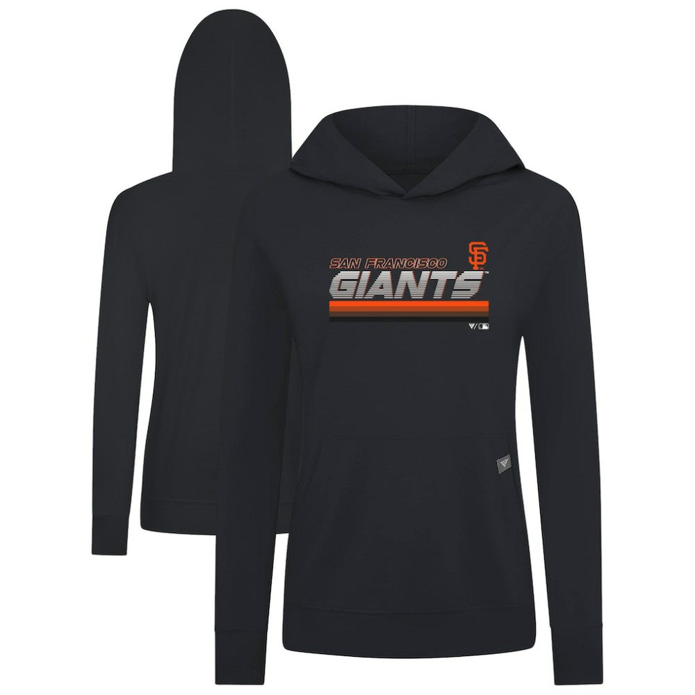 San Francisco Giants Levelwear Women's Relay Breaker Pullover Hoodie Black