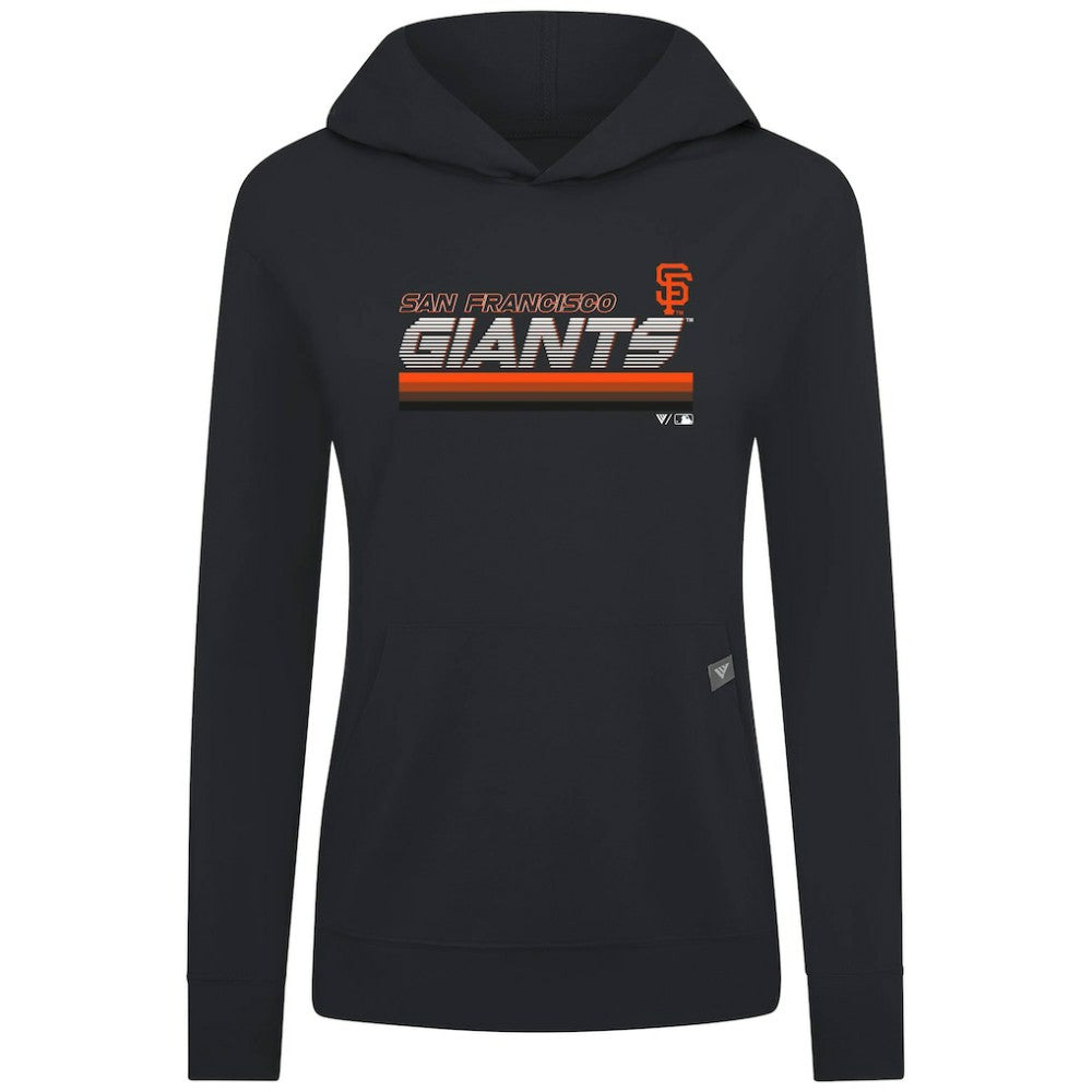 San Francisco Giants Levelwear Women's Relay Breaker Pullover Hoodie Black