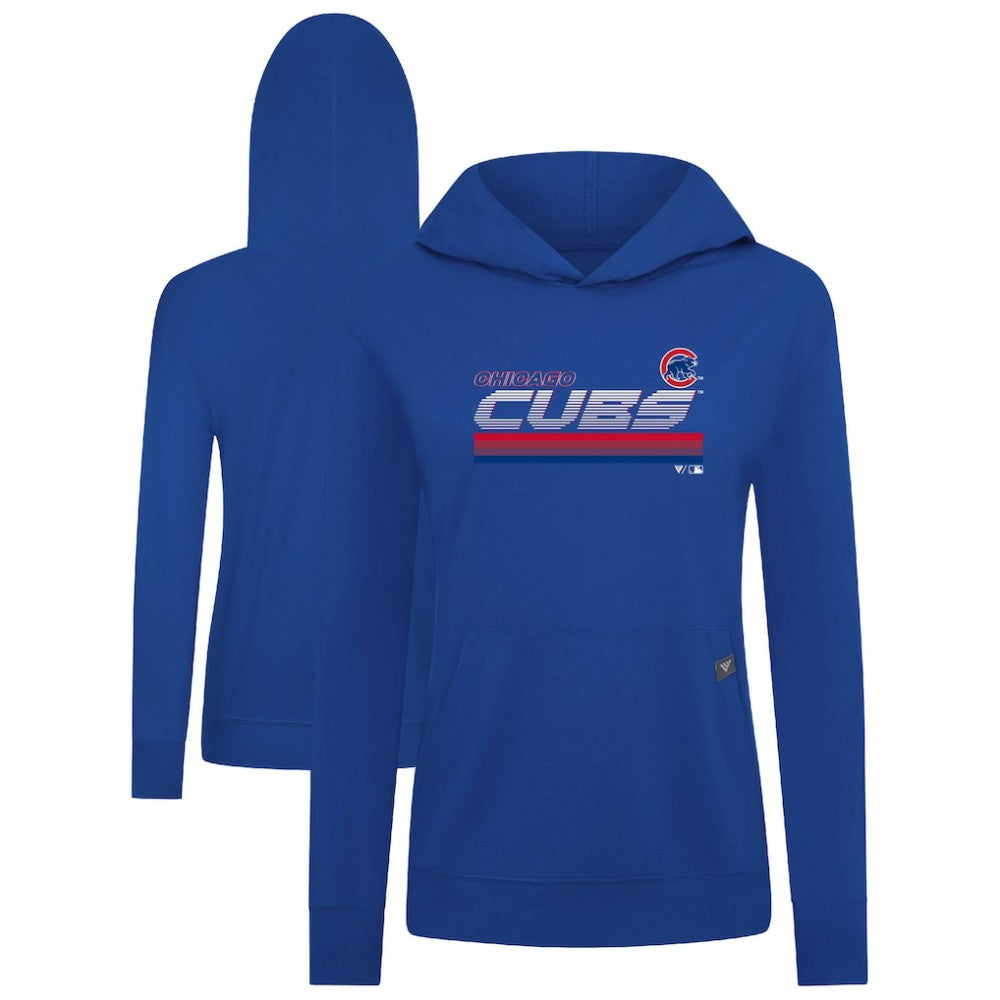 Chicago Cubs Levelwear Women's Relay Breaker Pullover Hoodie Royal
