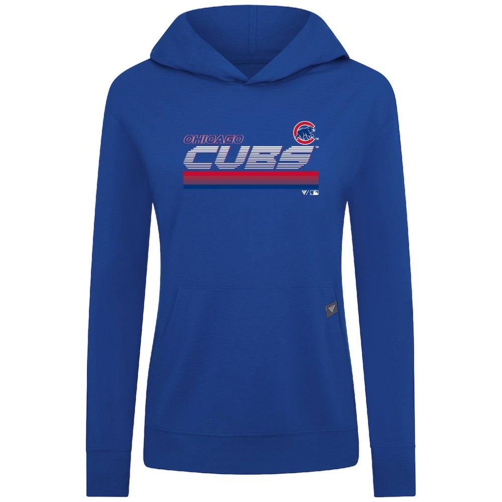 Chicago Cubs Levelwear Women's Relay Breaker Pullover Hoodie Royal
