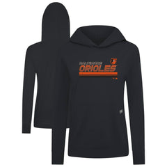 Baltimore Orioles Levelwear Women's Relay Breaker Pullover Hoodie Black