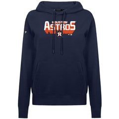 Houston Astros Levelwear Women's Adorn Retro 3D Pullover Hoodie Navy