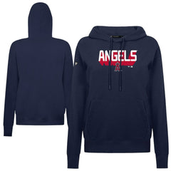 Los Angeles Angels Levelwear Women's Adorn Retro 3D Pullover Hoodie Navy