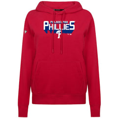 Philadelphia Phillies Levelwear Women's Adorn Retro 3D Pullover Hoodie Red
