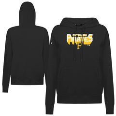 Pittsburgh Pirates Levelwear Women's Adorn Retro 3D Pullover Hoodie Black