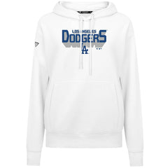 Los Angeles Dodgers Levelwear Women's Adorn Retro 3D Pullover Hoodie White