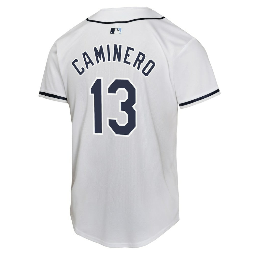 Junior Caminero Tampa Bay Rays Youth Home Player Game Jersey White | Nike