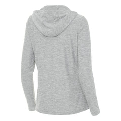 Chicago Cubs Antigua Women's Daybreak Quarter-Zip Hoodie Heather Gray