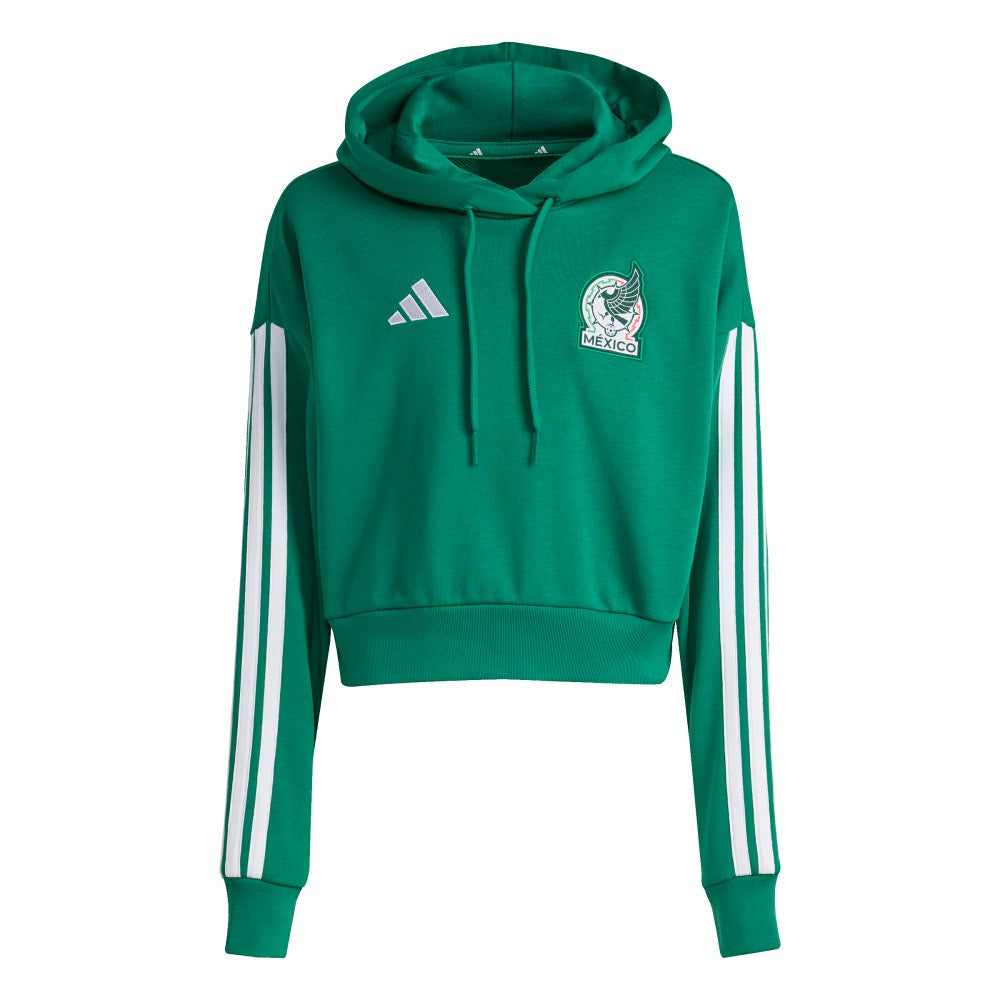 Mexico National Team Women's FIFA x World Cup Alphaskin Cropped Hoodie Green - Adidas