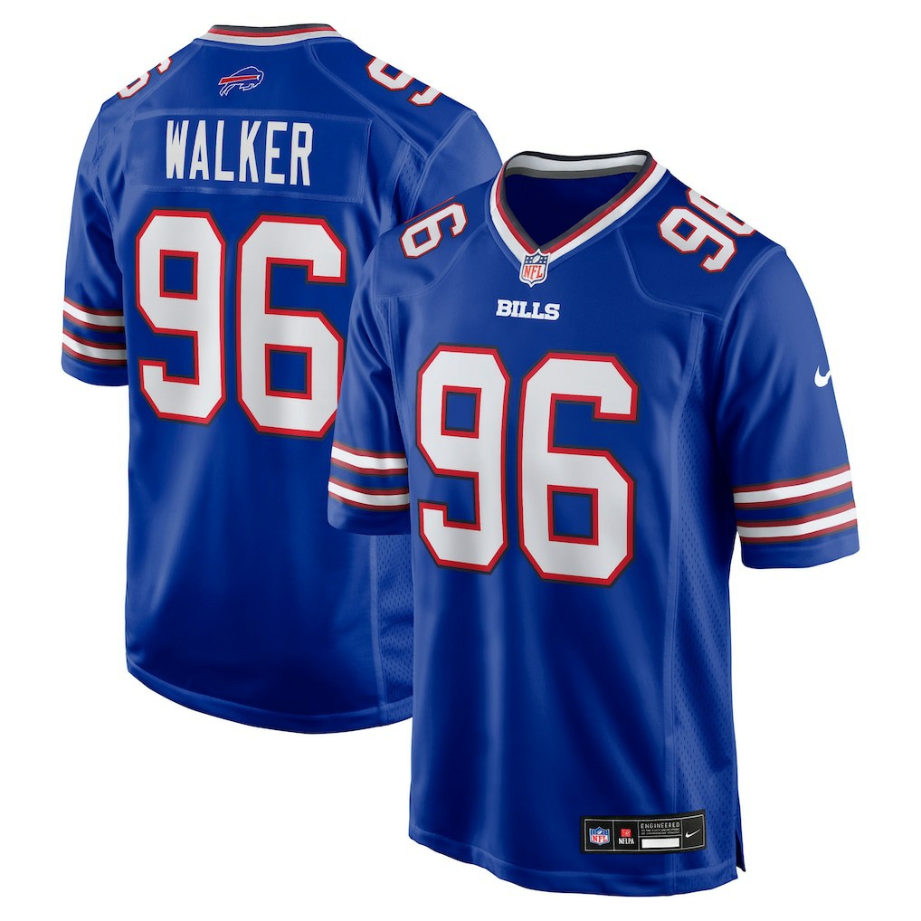 Deone Walker Buffalo Bills Team Game Jersey - Royal