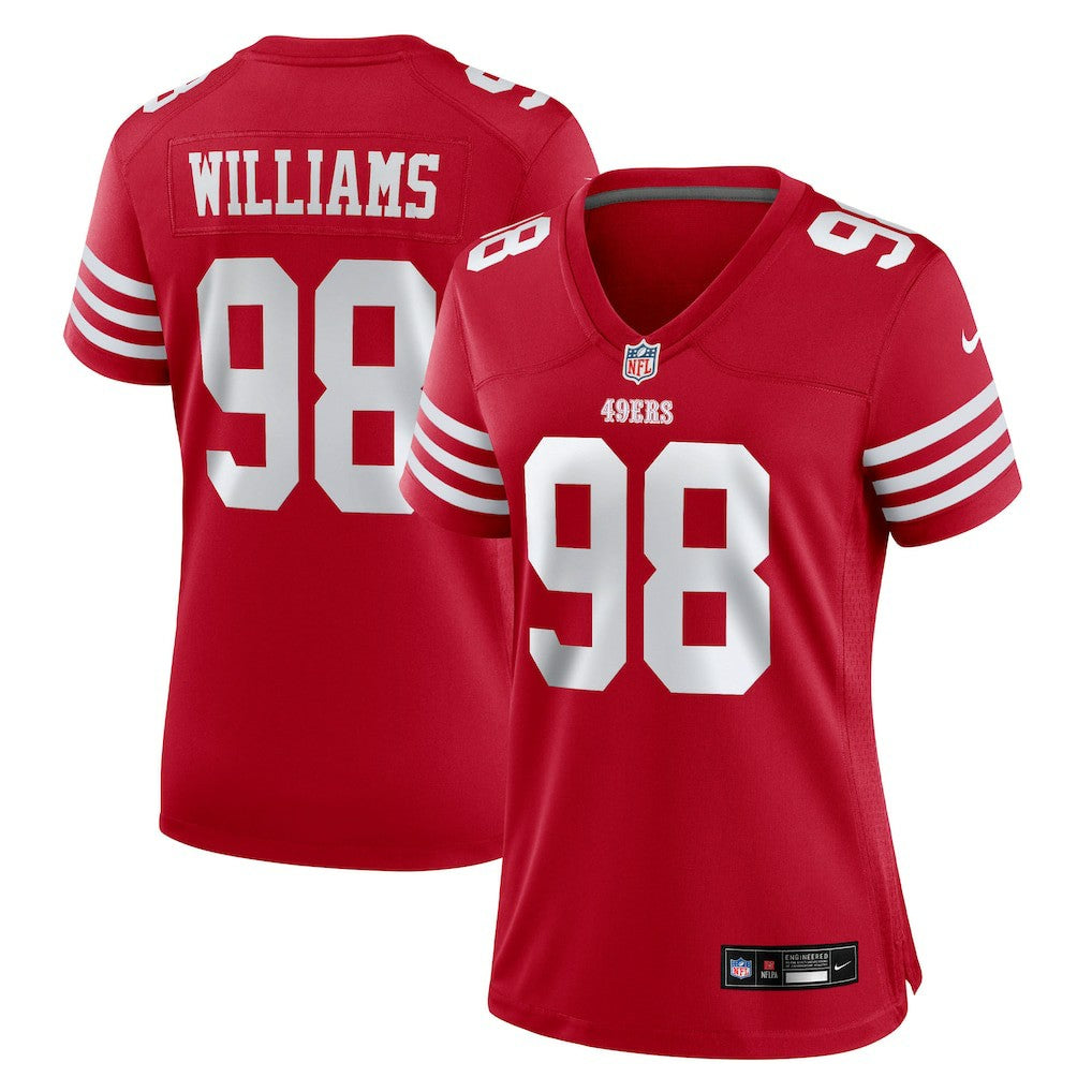 Mykel Williams San Francisco 49ers Women's Team Game Jersey - Scarlet