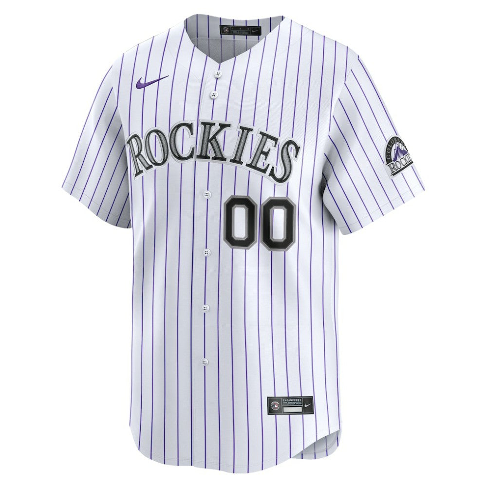 Colorado Rockies Youth Home Custom Limited Jersey White | Nike
