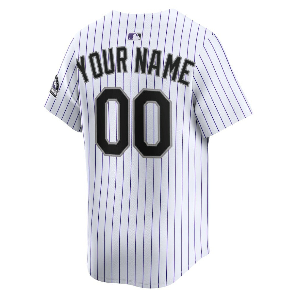 Colorado Rockies Youth Home Custom Limited Jersey White | Nike