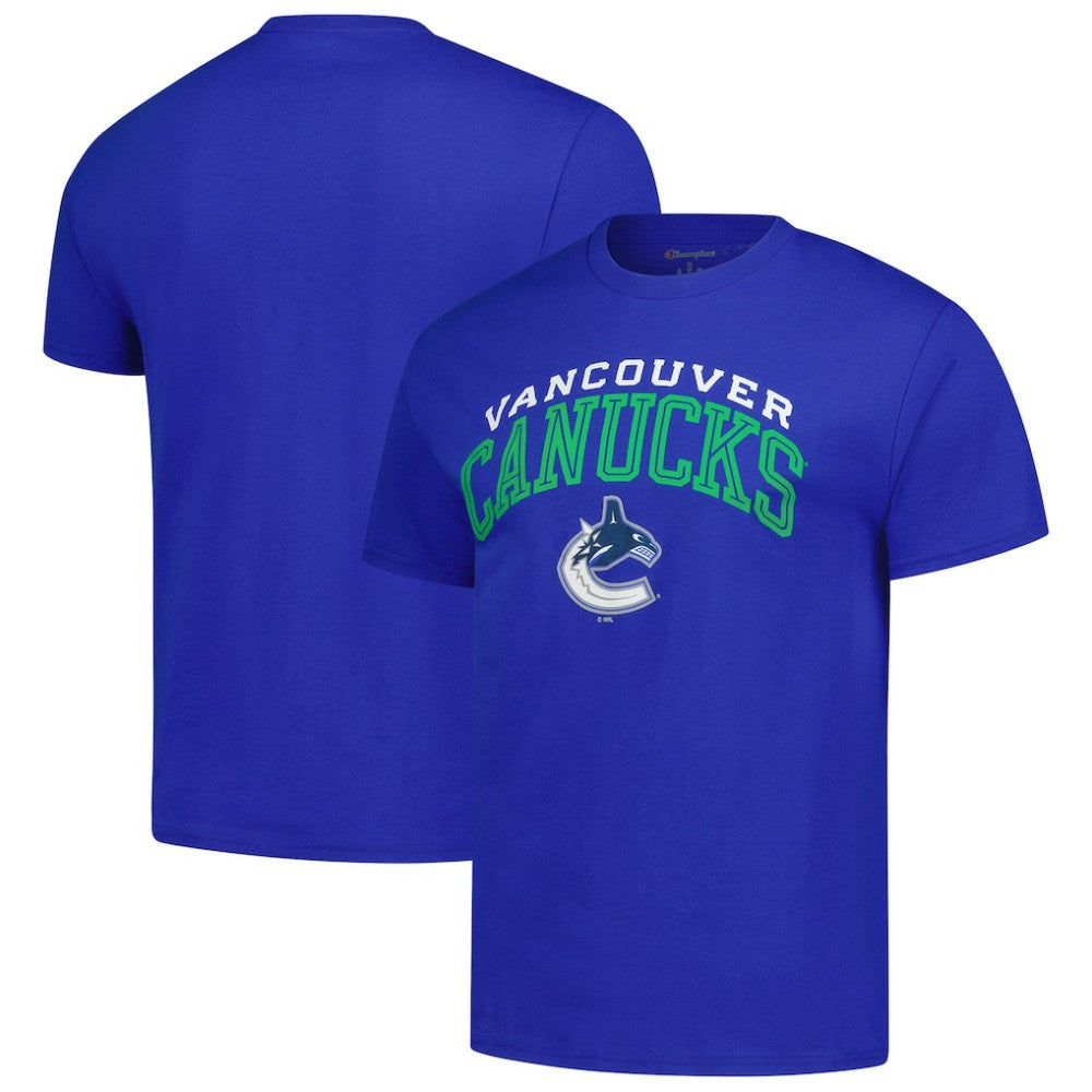 Vancouver Canucks Champion Primary Logo T-Shirt Royal
