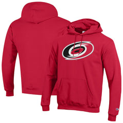 Carolina Hurricanes Champion Primary Logo 1-Hit Pullover Hoodie Red