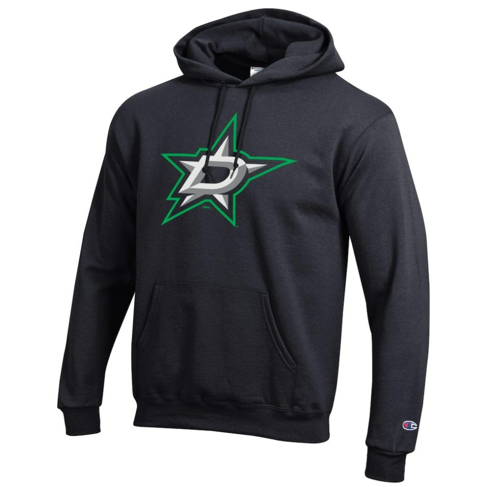Dallas Stars Champion Primary Logo 1-Hit Pullover Hoodie Black