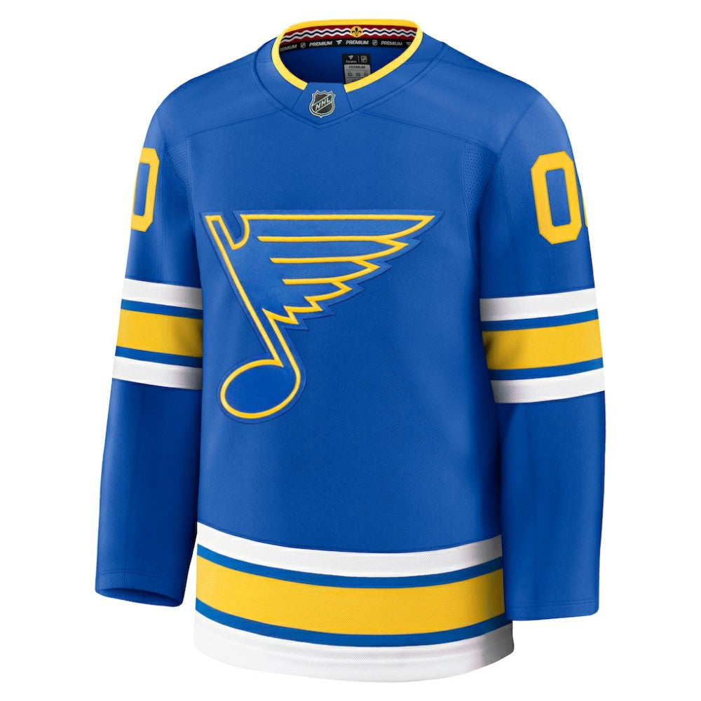 St. Louis Blues Fanatics Home Premium Custom Jersey Blue