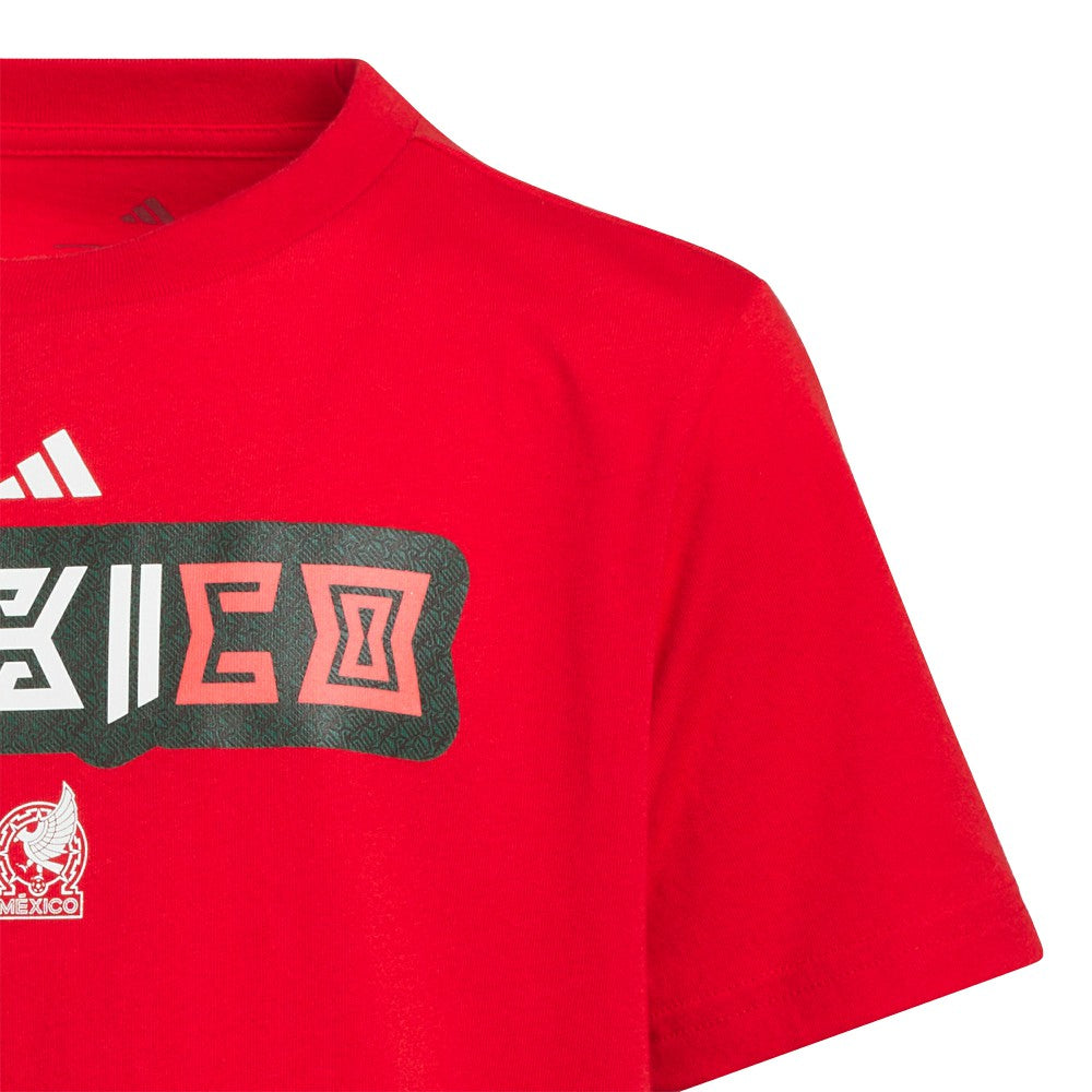 Mexico National Team Youth Jersey Hook T-Shirt Red - Adidas