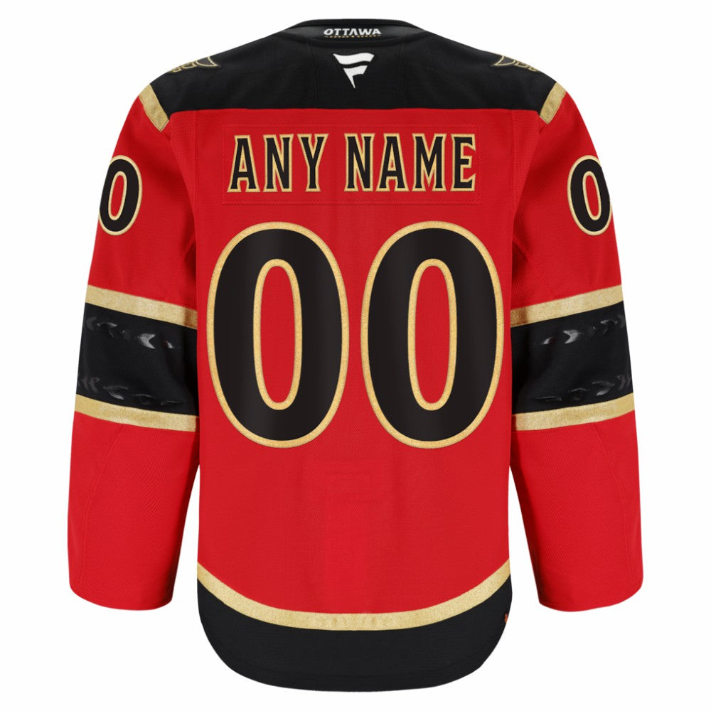 Ottawa Senators Fanatics Alternate Authentic Pro Custom Jersey Red