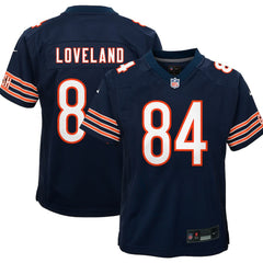 Colston Loveland Chicago Bears Youth Game Jersey - Navy