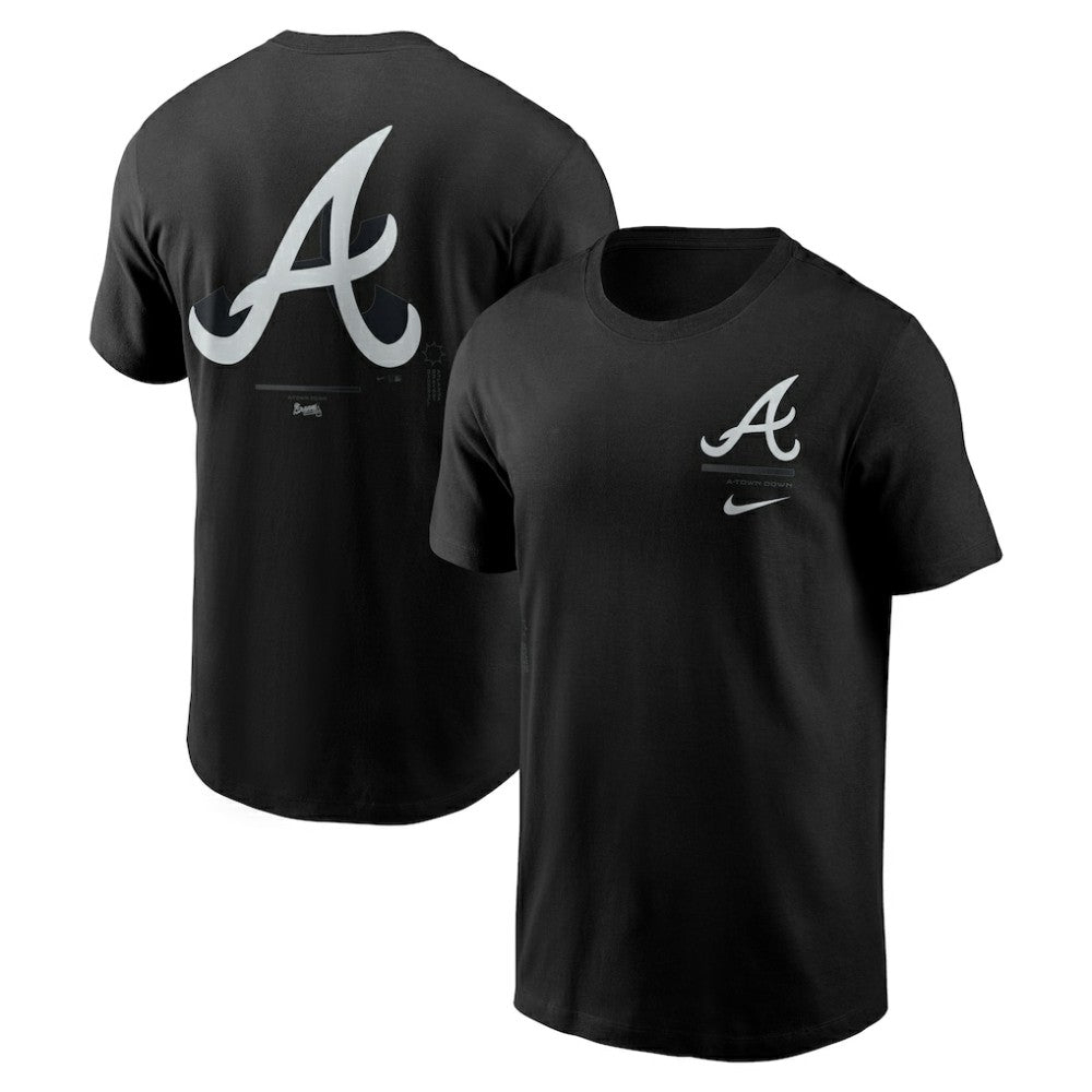 Atlanta Braves  Bar Loading T-Shirt Black | Nike
