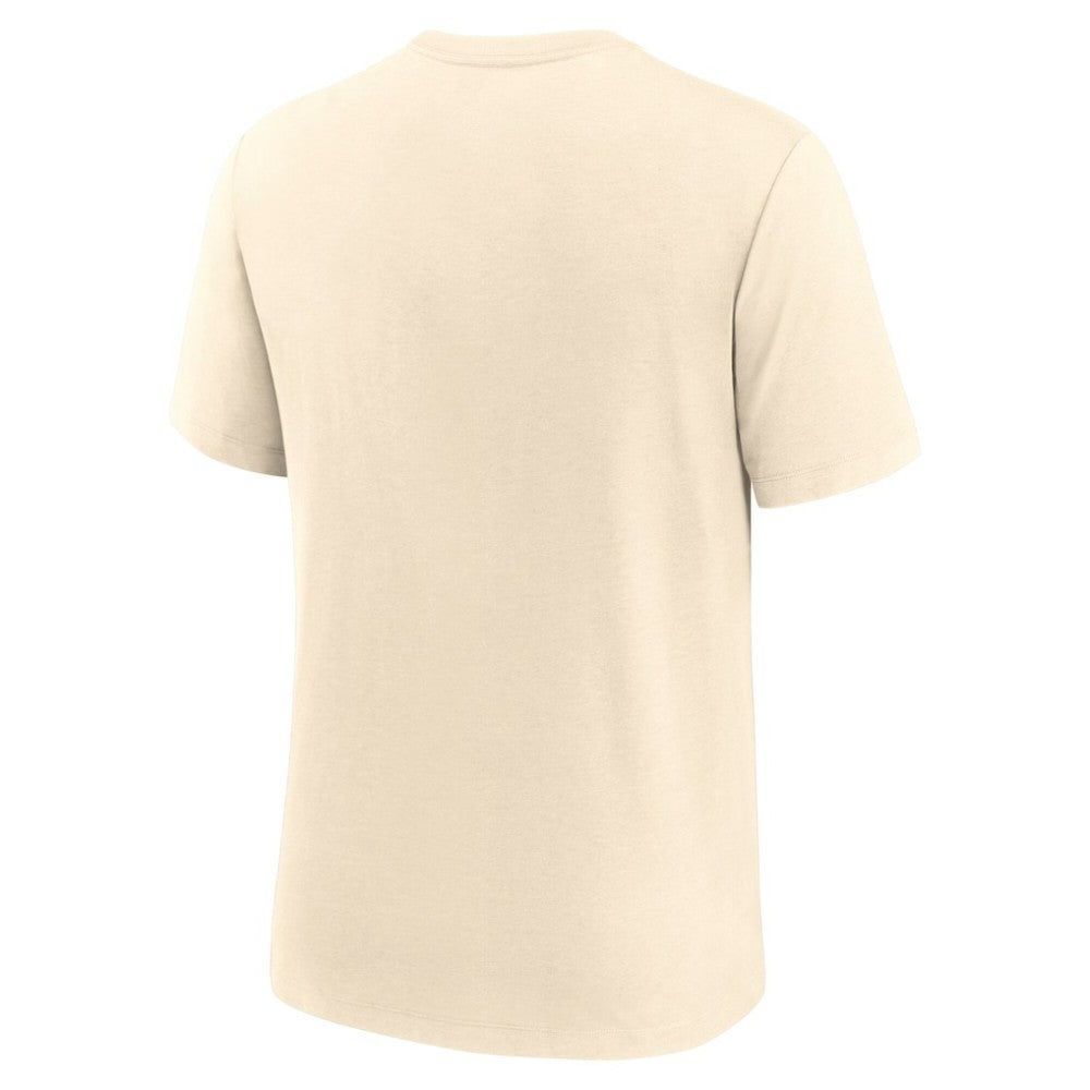 Atlanta Braves Wordmark Tri-Blend T-Shirt Natural | Nike