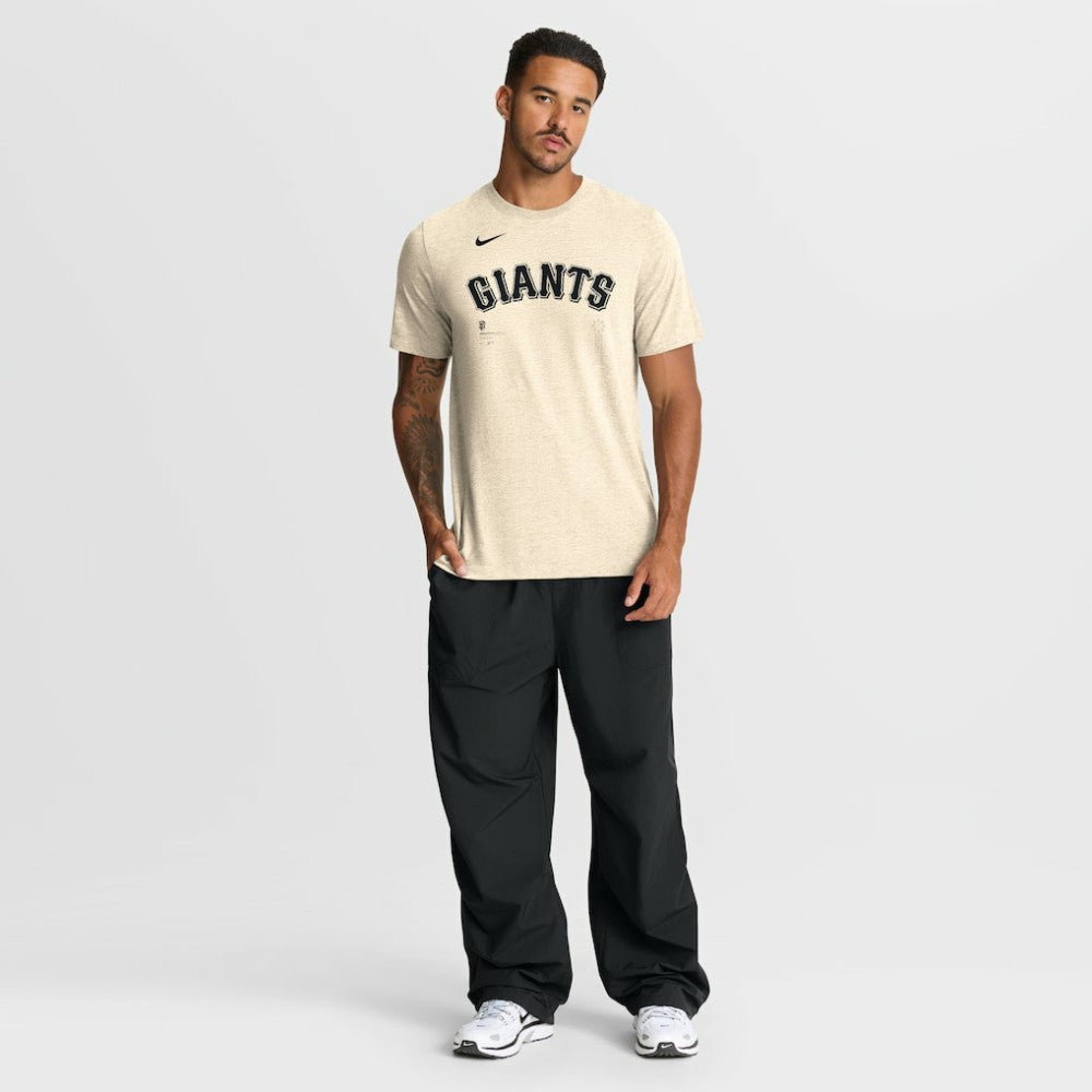 San Francisco Giants Wordmark Tri-Blend T-Shirt Natural | Nike